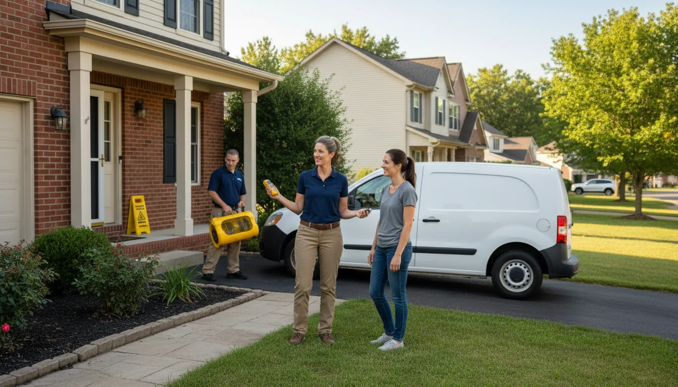 Water restoration image for Dehumidification And Cleanup Services in Fultonham, NY